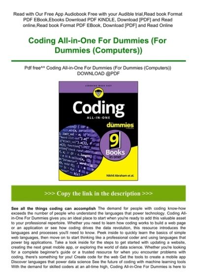 Image result for Coding For Dummies PDF