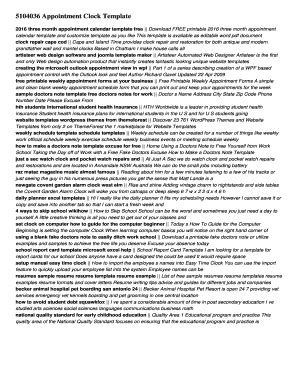 Fillable Online manualsbook 5104036 appointment clock template Download ...