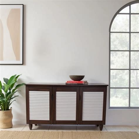 Cyra 3 Door Shoe Rack in White Colour – HomeTown