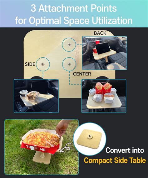 GGD GYEONGGIDO COMPANY Multipurpose Car Food Tray: Ideal for Dining ...