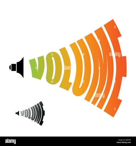 Volume. Sound level. Changing loudness level of audio Stock Vector Image & Art - Alamy