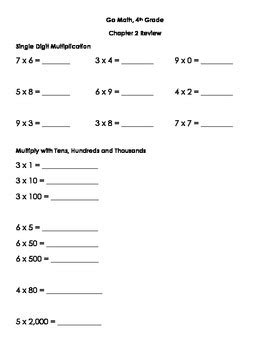 Go Math 4th Grade Chapter 2 的图像结果