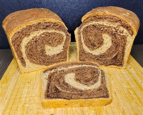 Marbled Rye Bread Made With Fresh Milled Flour - Grains In Small Places