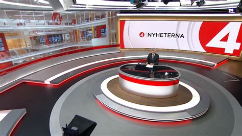 TV4 Nyheterna, Sweden - Digital backdrops designed by Lightwell