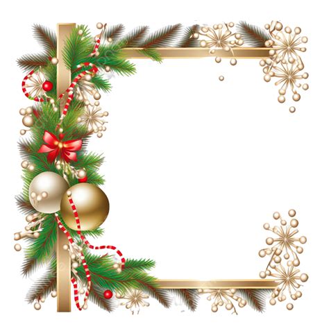 Gold Christmas Frame, Christmas, Christmas Border, Gold Christmas PNG ...