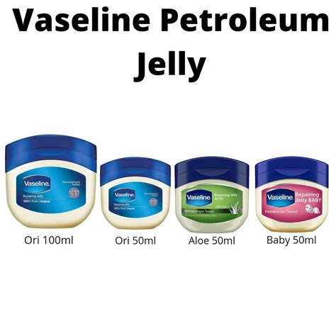 Exp Min 2023 Vaseline Repairing Petroleum Jelly Original / Aloe / Baby ...