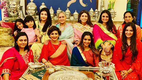 Aishwarya Rai Bachchan celebrates Karva Chauth with Jaya and Shweta ...