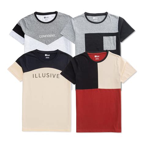 Buy Thennai boys cut and sew t shirt.(pack of 4) at Amazon.in