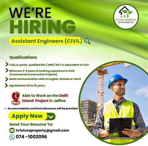 Assistant Engineer - Civil - Jobseeker.lk