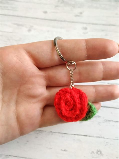 Image result for Rose Keychain Crochet Tutorial