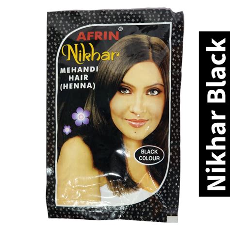 Afrin Nikhar Henna Black Colour Hair - 45gm – KartWalk