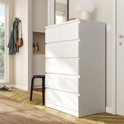 MALM Chest of 6 drawers, white, 80x123 cm - IKEA