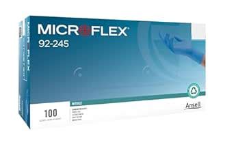 Ansell Microflex Nitrile Exam Gloves 92245 - Large Size 10 packs X 100 ...