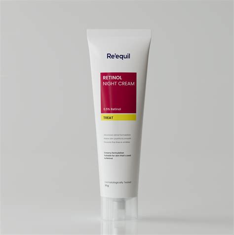 Buy 0.1% Retinol Night Cream for Wrinkles & Skin Tightening - Re'equil