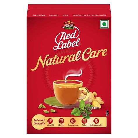 Brooke Bond Red Label Natural Care Tea, with 5 Ayurvedic Ingredients ...