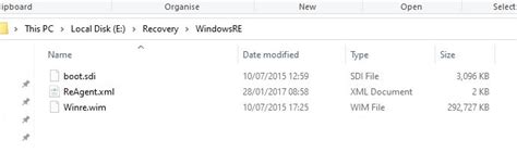 Image result for WinRE Windows Recovery Environment Image