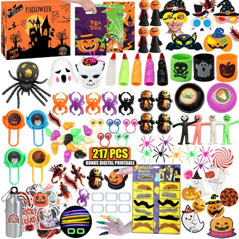 217 Pc Halloween Party Favors for Kids Classroom Gift, Treat or Trick ...