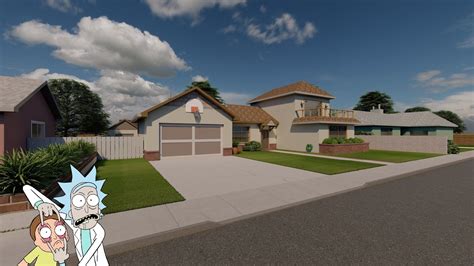 "Rick and Morty" house | House styles, Architecture project, House