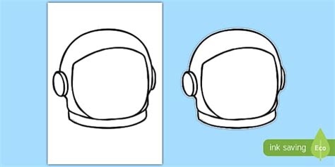 Astronaut Helmet Outline | Space | Twinkl