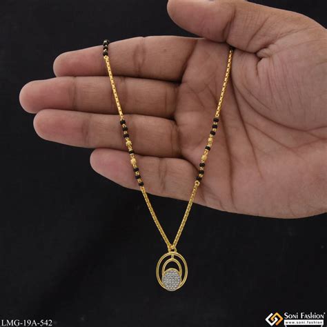 1 Gram Gold Plated Glittering Design Mangalsutra for Women - Style A54 ...