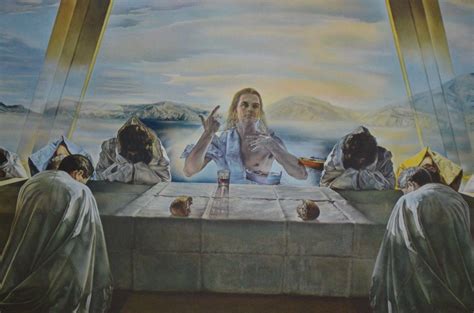 SALVADOR DALI The Sacrament of the Last Supper framed surrealist ...