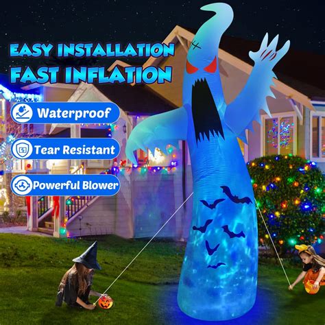 Zukakii 12FT Giant Halloween Inflatables Ghost Outdoor India | Ubuy