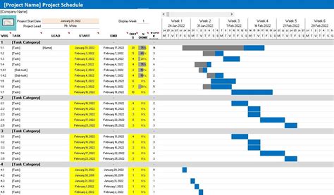 Simple Gantt Chart Excel 的图像结果