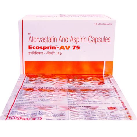 Ecosprin-AV 75 Capsule | Uses, Side Effects, Price | Apollo Pharmacy