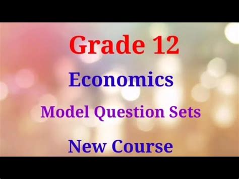 Class 12 Economics Model Question 2078 的图像结果