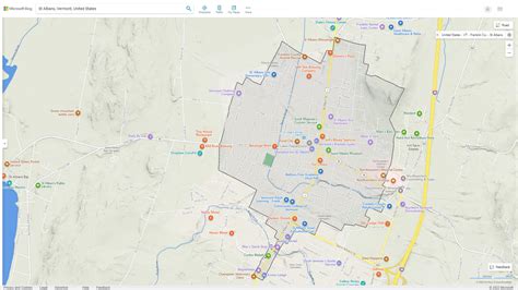St. Albans, Vermont Map
