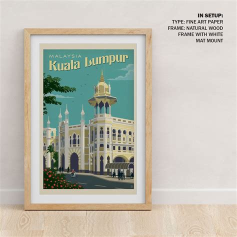Buy Malaysia Kuala Lumpur Travel Poster Art & Prints Online India at ...