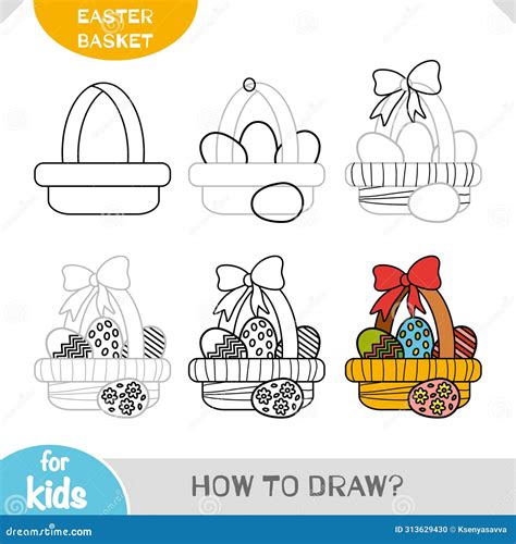 How To Draw Easter Egg For Children. Step By Step Drawing Tutorial ...