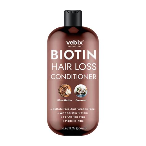 Buy Vebix Professional Biotin Shampoo & Conditioner for All Types of ...