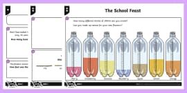 Volume and Capacity Differentiated Worksheet | Year 3