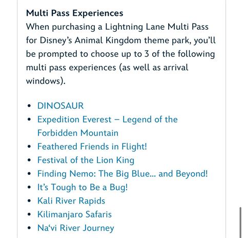 FULL LIST of Disney World Lightning Lane Multi Pass and Single Pass ...