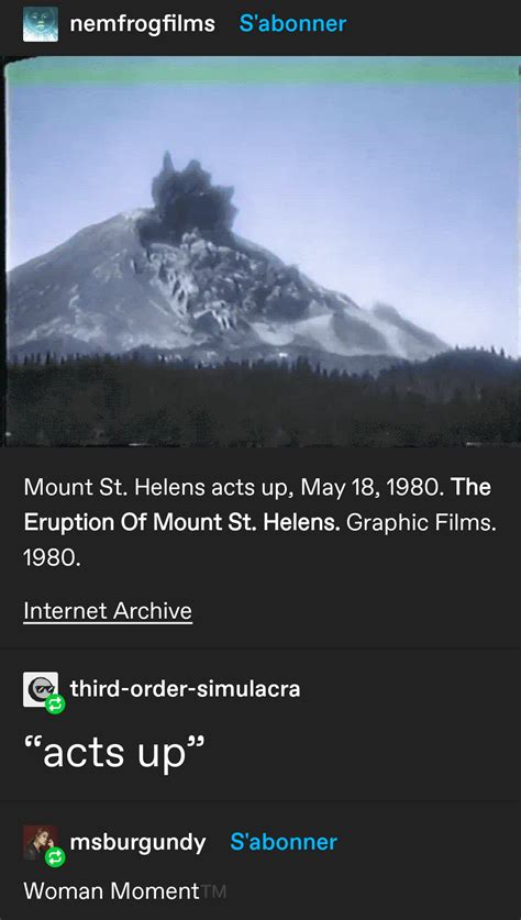 Mount St. Helens : r/CuratedTumblr