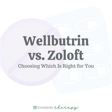 Zoloft vs. Wellbutrin: Differences to Consider