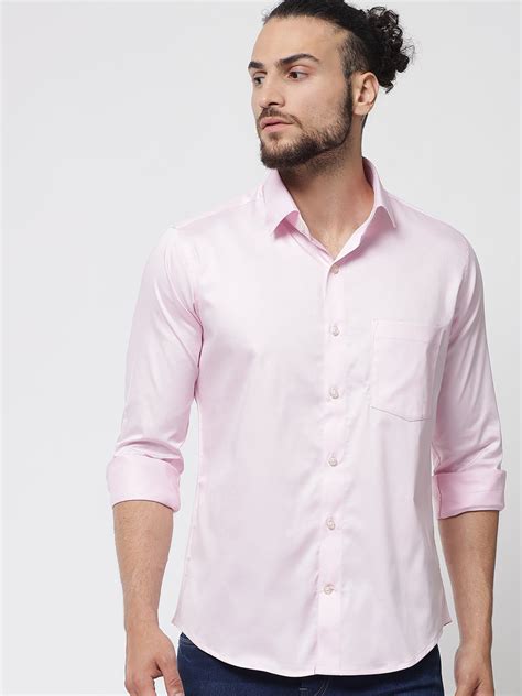 Light Pink Colour Cotton Shirt For Men – Prime Porter