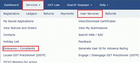 GST Filing Ledger Related Grievances (PMT-04)- Manual and FAQs