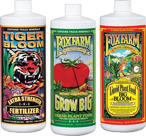 Fox Farm FX14049 Liquid Nutrient Trio Soil Formula: Big Bloom, Grow Big ...