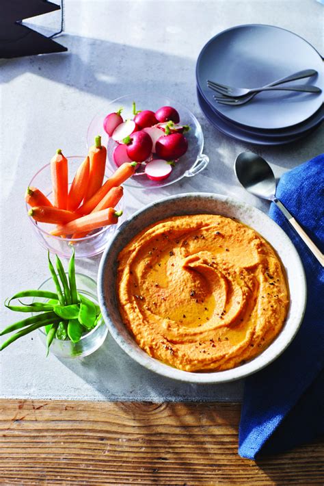 Roasted Red Pepper Hummus - Valerie Bertinelli