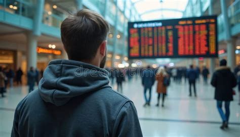 Passengers look at flight delays on a departure board at Orlando International Airport on November 0