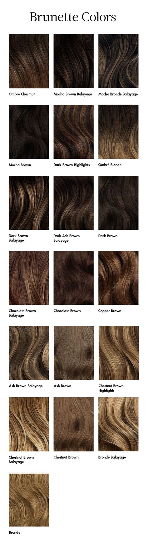 Brown Hair Color Chart at Justin Conway blog