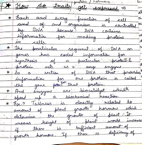 How do traits get expressed? Explain with a suitable example - Brainly.in