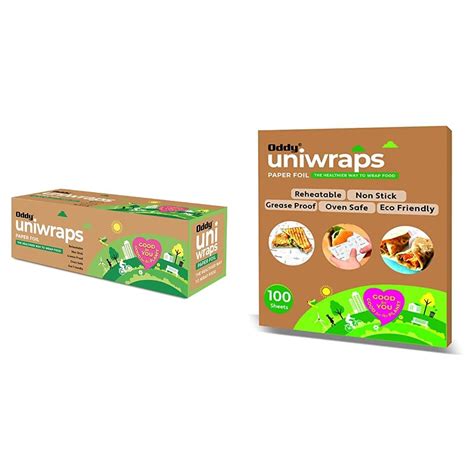 Oddy Uniwraps Food Wrapping Paper (11" x 100 Metres, Multicolor) & Oddy ...