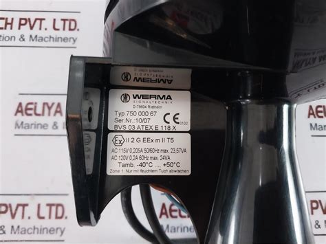 Werma 750 000 67 Ex Signal Horn Wm 205a 50/60hz – Aeliya Marine Tech