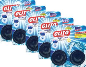 GLITO MAGIFLUSH Drop- In Cistern Toilet Bowl Cleaner (500g) - Blue ...
