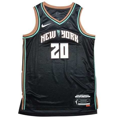 Sabrina Ionescu Autographed New York Liberty (Black #20) Nike Jersey ...