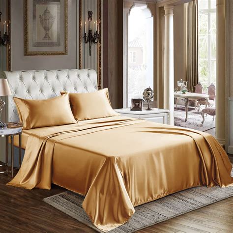 Gold Bed Sheets Bedlinen : Buy 1 Get 1 Free | Pan Home UAE