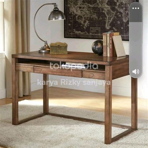 Jual meja kerja-meja kantor meja belajar meja komputer-bahan kayu jati ...